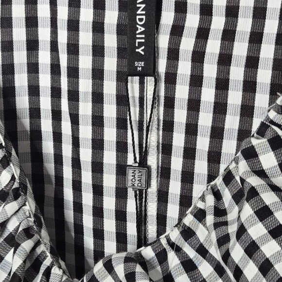 Koan Daily Ruffled Checkered Blouse - Picture 4 of 4